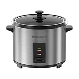 Eamoment ERC-10CSL 1.8L | 700W Reiskocher & Schwarzer Dampfgarer...