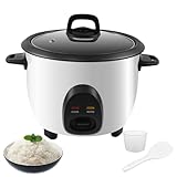 kisidus Reiskocher mit Warmhaltefunktion, Elektrischer Rice Cooker klein 1 Liter,...