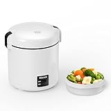 Reiskocher klein & Bento-Box für 1-2 Personen,（0.3 liter, 1,5 Tassen), Mini Rice...