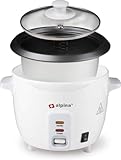 Alpina Reiskocher - 0,6 Liter - 300 Watt - Mit Koch- und Wärmekontrollleuchte -...