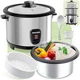 tectake® Reiskocher, Rice Cooker, Steamer Pot, Reis Maker mit Dampfgarer Einsatz,...