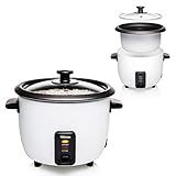 Elektrischer Reiskocher mit bis zu 0,6 Liter Inhalt mit Warmhaltefunktion - für bis...