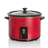 Eamoment ERC-10CRD1.8L | 700W Reiskocher & Schwarzer Dampfgarer...