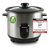 EMERIO automatischer Eco Reiskocher | 1.5L Volumen | Warmhaltefunktion | Auto Off |...