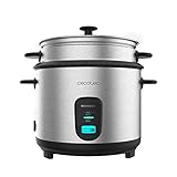 Cecotec Reiskocher RiceFusion 7000 Inox. 700 W, 1,8 Liter Kapazität, 10 Portionen,...